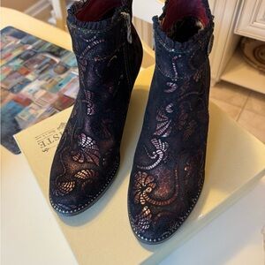 Spring Step L’Artiste Boots Dessa-BXM Color Bordeaux Multi Size 39 (US: 8.5)